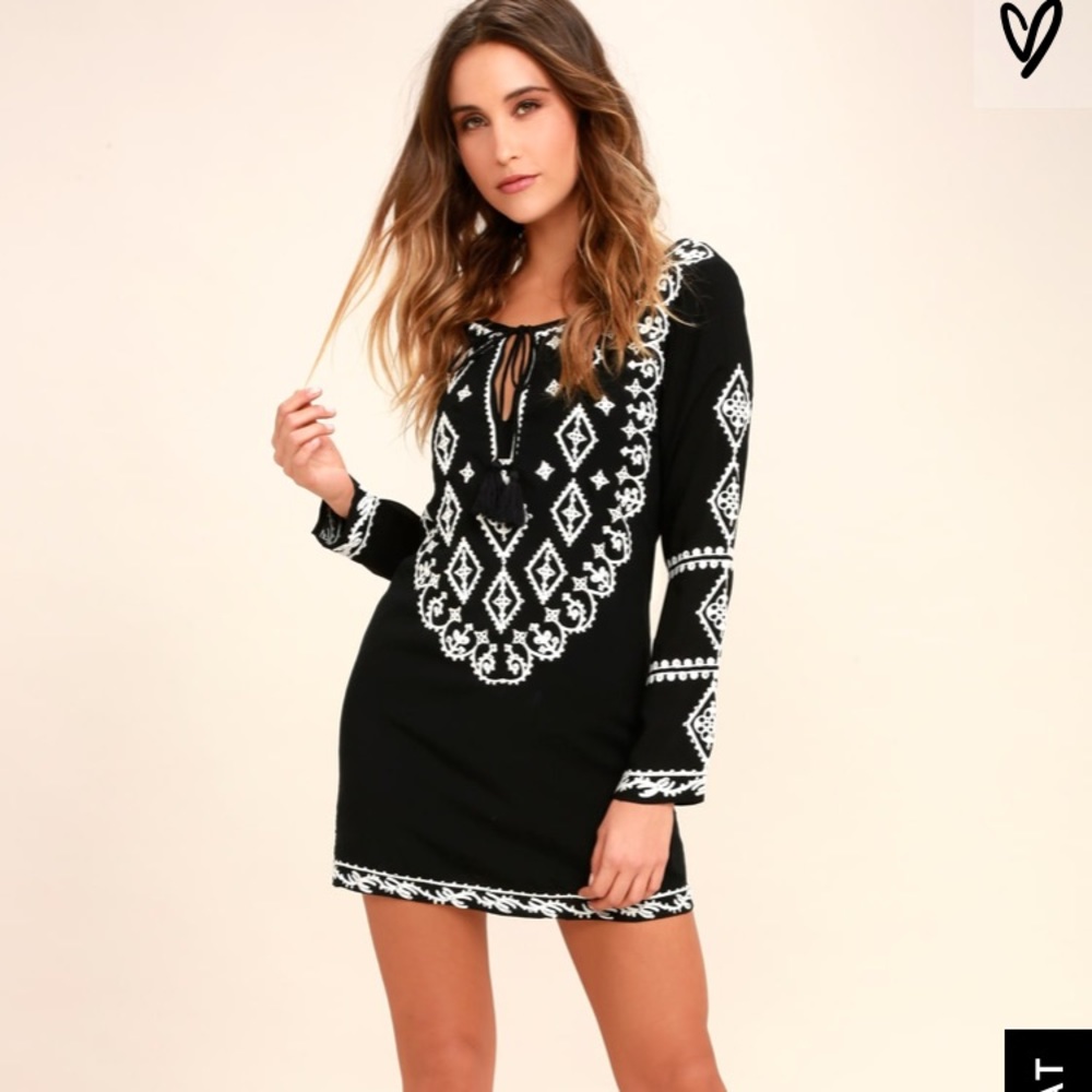 Black Boho Lulus Dress
